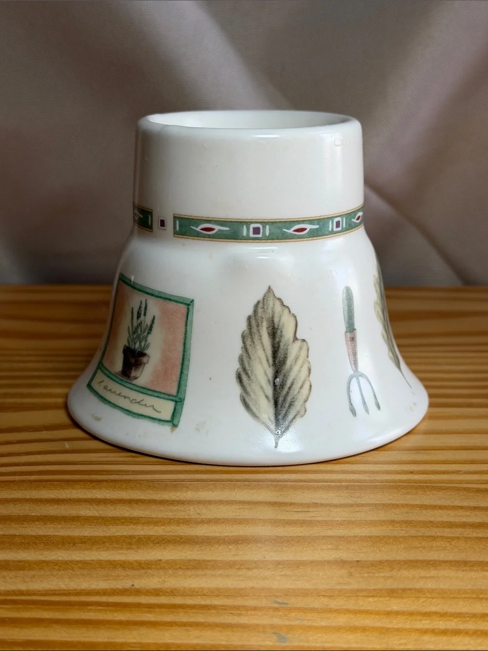 Vintage Pfaltzgraff Naturewood Votive Candle Holder Flared USA Stoneware